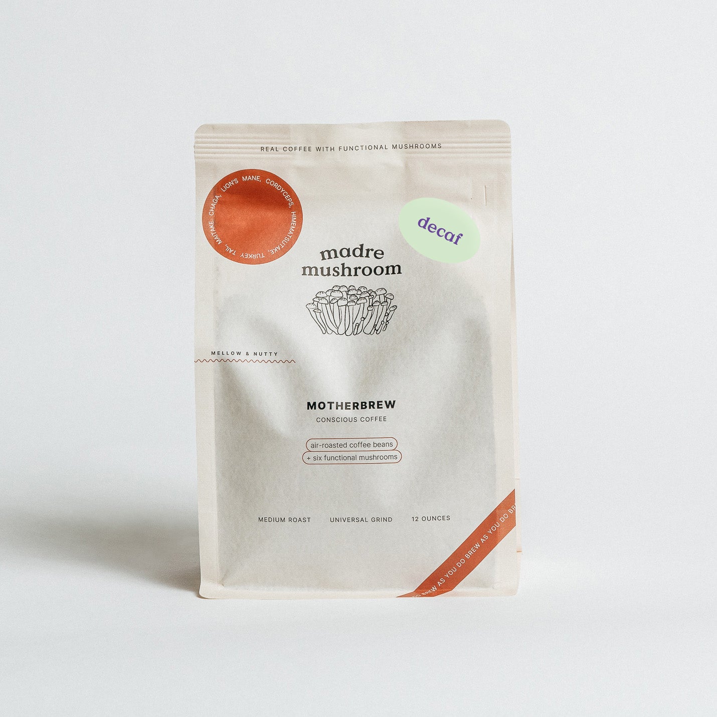 Motherbrew™ Decaf – Coffee + Functional Mushroom Blend